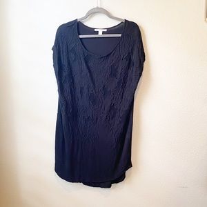 Amuse society black lace crochet dress medium